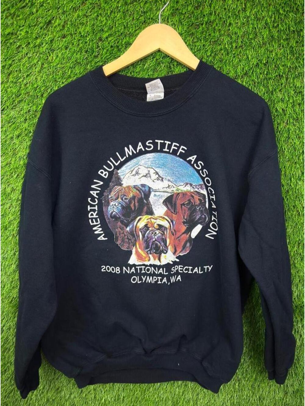 2008 American Bullmastiff Association National Specialty Dog Graphic Crewneck